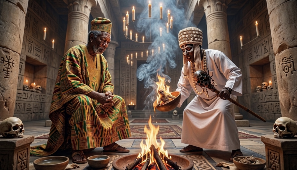 Morgan Freeman and powerful voodoo Priest Behanzin Segbo