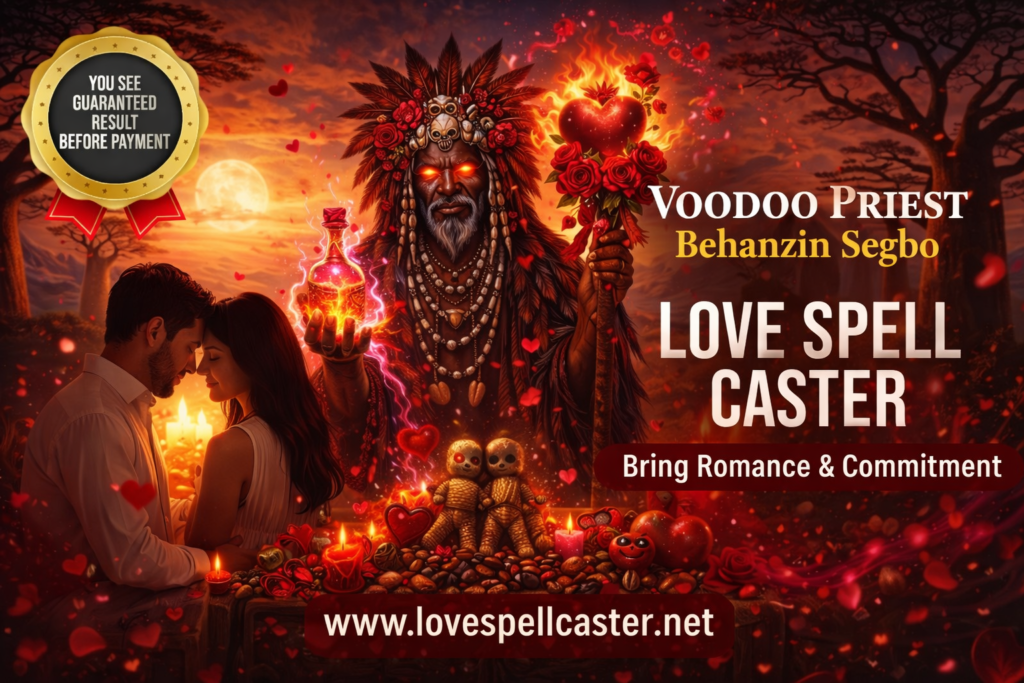 Love spell casting under the moon