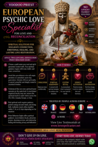 European Psychic Love Specialist for Love and Reconciliation